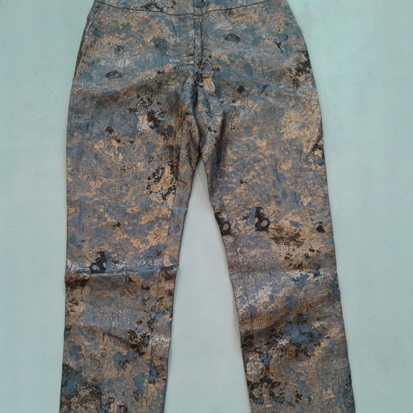 J Mendel metallic print pants - Picture 3 of 7